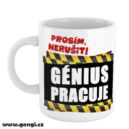 Hrnek 330 ml - Génius pracuje
